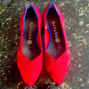 Red Camo Rothy’s - AMAZING condition